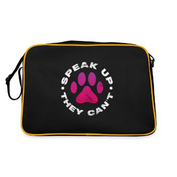 Animal Rescue Animal Rights Animal Love Pet Gift - Sac Retro - noir/or - Dos
