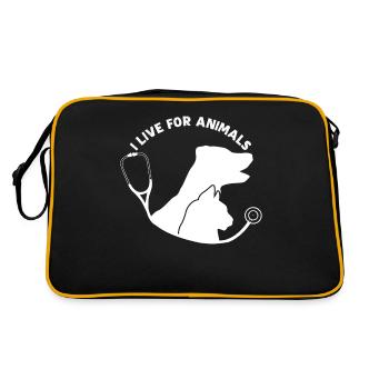 Veterinary Medicine Veterinarian - Retro Bag - black/gold - Back