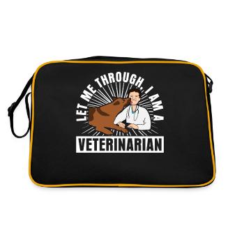 Veterinarian Veterinary Veterinary Medicine - Retro Bag - black/gold - Back