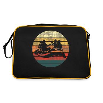 Rafting en eau vive Bateau Rétro Cadeau - Sac Retro - noir/or - Dos
