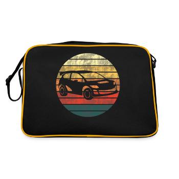Rally Motorsport Racing Car Driver Retro Cadeau - Sac Retro - noir/or - Dos