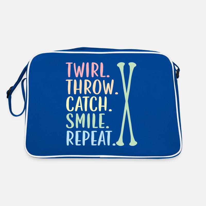 Swirl. Throw. Catch. Smile. Try again. Begged Retro Bag