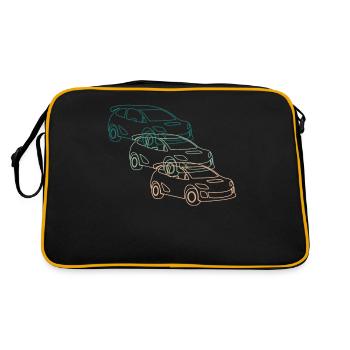 Rally Motorsport Racing Car Driver Retro Cadeau - Sac Retro - noir/or - Dos
