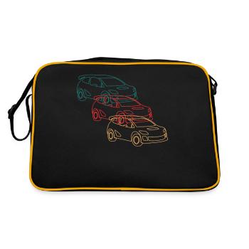 Rally Motorsport Racing Car Driver Retro Cadeau - Sac Retro - noir/or - Dos