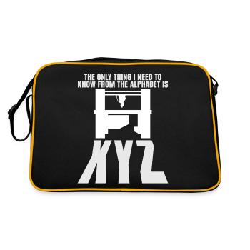 Fraiseuse CNC déchiquetée - Sac Retro - noir/or - Dos