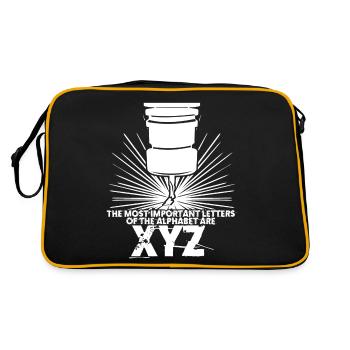 Machinist CNC Turner Milling Machine - Retro Bag - black/gold - Back