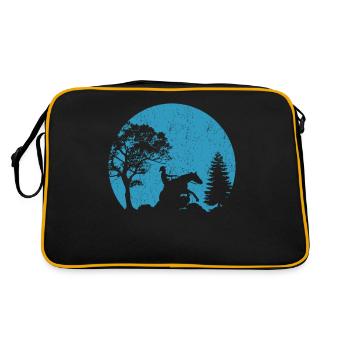 Reining Rider Riding Moon Western Riding - Retro Bag - black/gold - Back