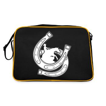 Reining Horseshoe Riding Western Riding - Sac Retro - noir/or - Dos