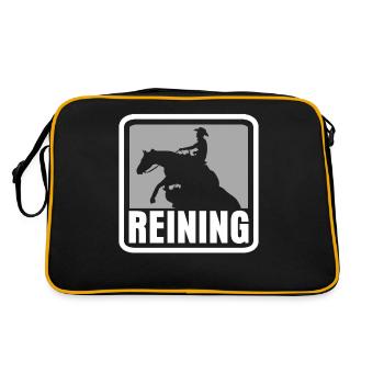 Reining Riding Dressage Western Riding - Sac Retro - noir/or - Dos