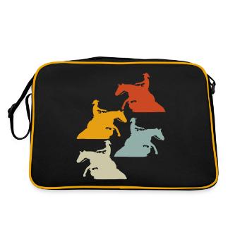 Reining Riding Retro Western Riding - Retro Bag - black/gold - Back