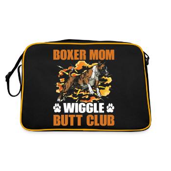 Boxer Mom Wiggle Butt Club - Retro Bag - black/gold - Back