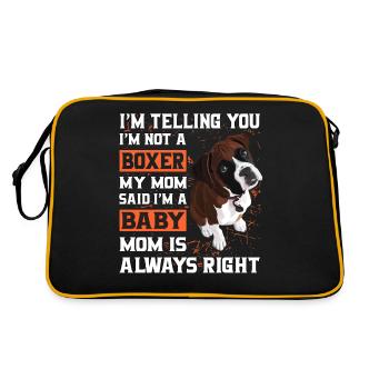 Boxer Bébé Boxer Maman - Sac Retro - noir/or - Dos