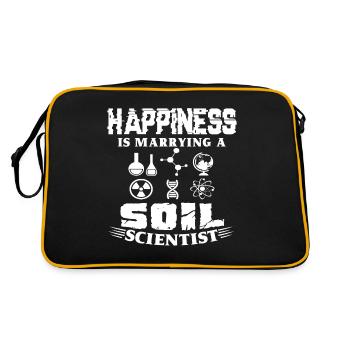 Soil Scientist Marrying A Soil Scientist - Retro Bag - black/gold - Back