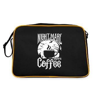 Coffee Halloween Caffeine Espresso Barista Gift - Retro Bag - black/gold - Back