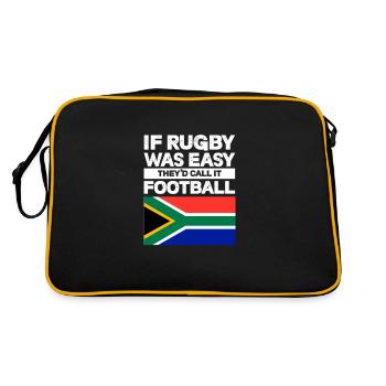 Rugby - Retro Bag - black/gold - Back