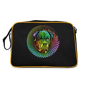 Boxer Rétro - Sac Retro - noir/or - Dos