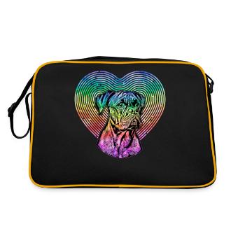 Boxer Rétro - Sac Retro - noir/or - Dos