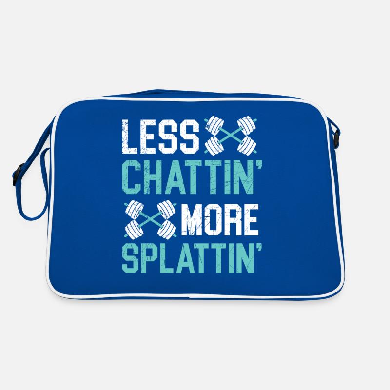 Moins de bavardages, plus d’éclaboussures Trainer Gym Fitne Sac Retro