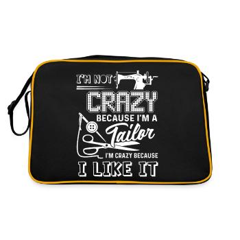 Tailor Love Being A Tailor - Retro Bag - black/gold - Back