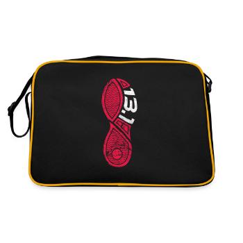 Running Runner Jogging Jogging Runner Gift - Retro Bag - black/gold - Back