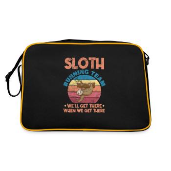 Running Runner Jogging Jogging Runner Gift - Retro Bag - black/gold - Back