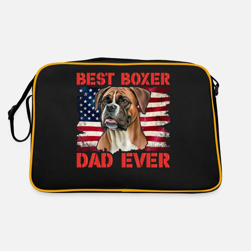 Best Boxer Dad Ever Retro Tasche