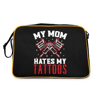 Ma mère déteste mes tatouages tatouage tatto - Sac Retro - noir/or - Dos