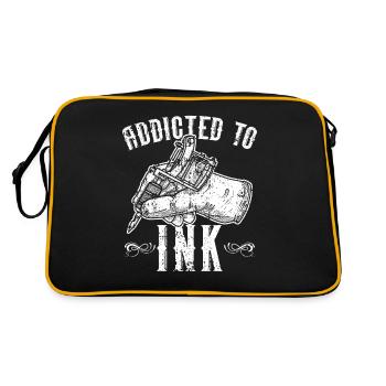 Addicted to Ink Tattoo Tattoo Tattoo - Retro Bag - black/gold - Back