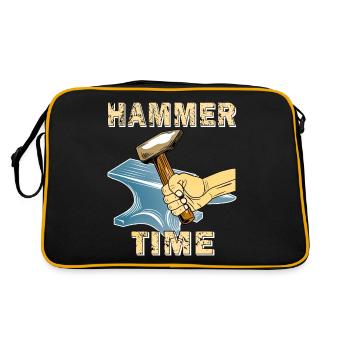 ENCLUME HAMMER TIME - Sac Retro - noir/or - Dos