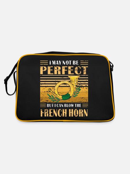 JAGTHORN MAIS JE PEUX SOUFFLER LE COR FRANÇAIS - Sac Retro - noir/or - Dos