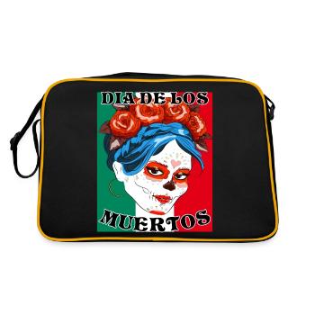 DIA DE LOS MUERTOS - Sac Retro - noir/or - Dos