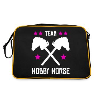 Hobby Horse Team Hobby Horsing - Sac Retro - noir/or - Dos