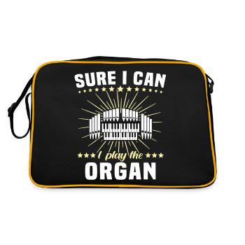 Organist Organ Organ Church Organ - Retro Bag - black/gold - Back