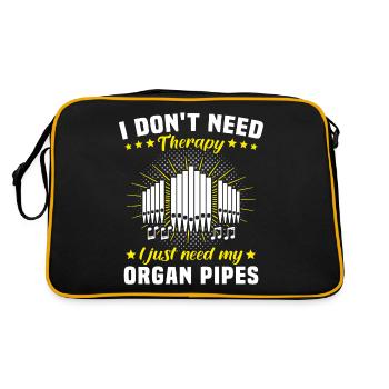 Organist Organ Organ Church Organ - Retro Bag - black/gold - Back
