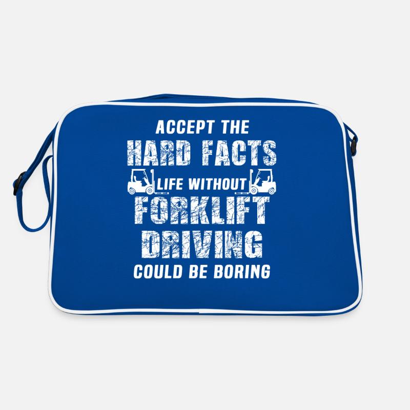 Gabelstapler Staplerfahrer Retro Tasche