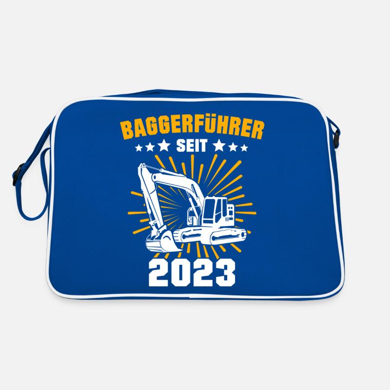 Baggerführer 2023 Baggerfahrer Bagger Retro Tasche