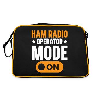 Ham Radio Operator Mode Radio Operator Ham Radio - Retro Bag - black/gold - Back