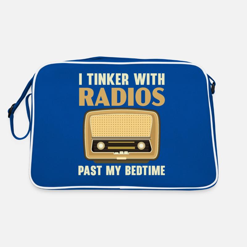 Ich bastle mit Radios nach der Schlafenszeit Ham R Retro Tasche