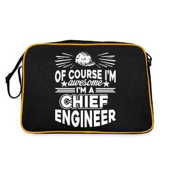 Chief Engineer Awesome Chief Engineer - Retro Bag - black/gold - Back