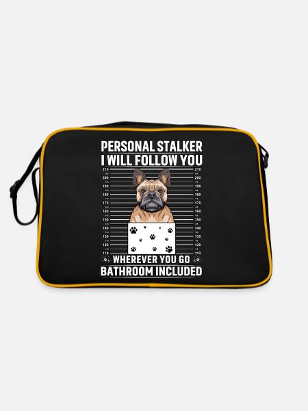 Personal Stalker Je te suivrai partout où tu iras - Sac Retro - noir/or - Dos