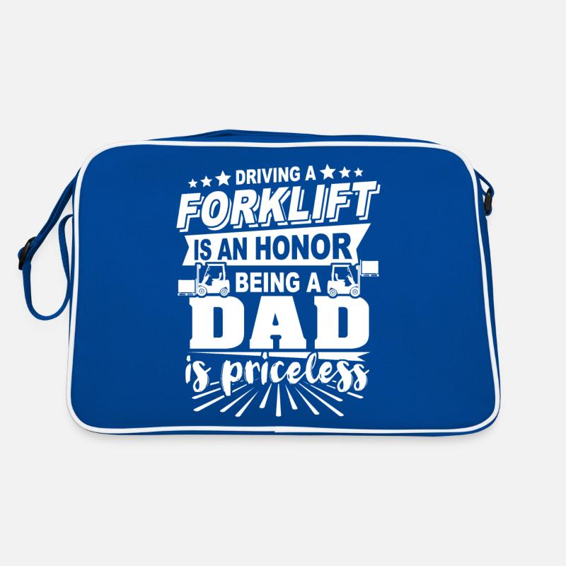 Forklift driver dad Retro Bag