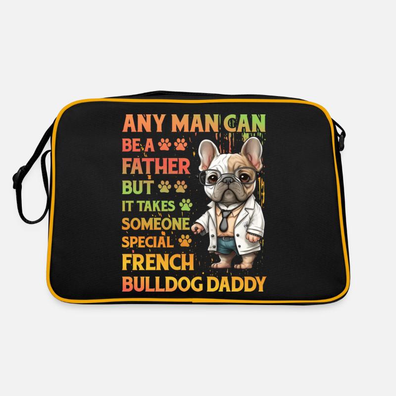 Bouledogue français Daddy Drôle de dicton Sac Retro