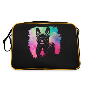 Bouledogue Rétro Français - Sac Retro - noir/or - Dos