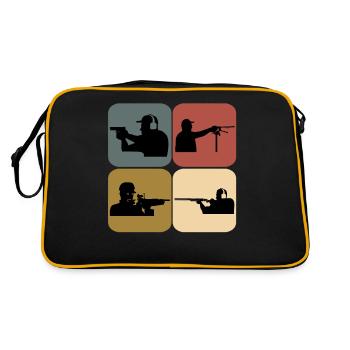 Club de tir sportif rétro - Sac Retro - noir/or - Dos