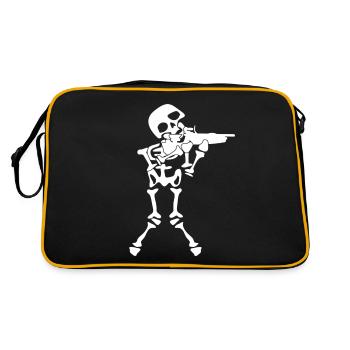 Club de tir sportif skeleton - Sac Retro - noir/or - Dos