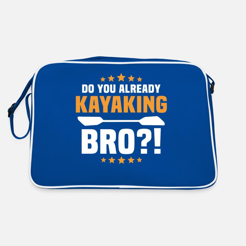 Kayaking Kayaker Kayak Retro Tasche