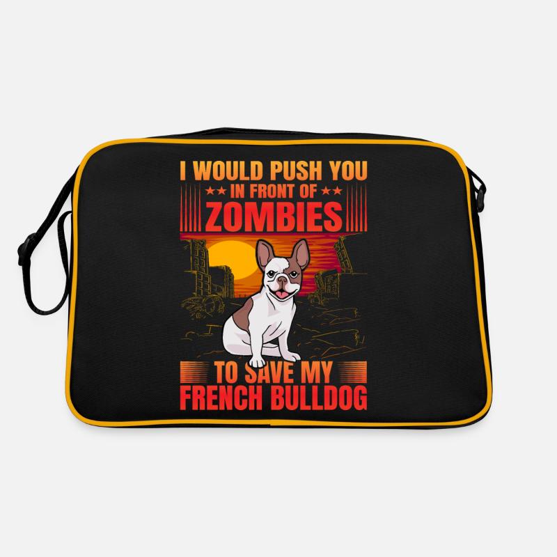 Je te pousserais devant les zombies Sac Retro