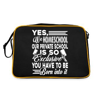 Geographer You Have To Be Born Into It - Retro Bag - black/gold - Back