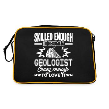 Geologist Love Being A Geologist - Retro Bag - black/gold - Back