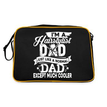 Hair Stylist Hair Stylist Dad - Retro Bag - black/gold - Back